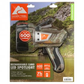 Ozark Trail Li-Ion Rechargeable Camouflage Spotlight