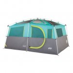 Coleman Tenaya Lake 8 Person Lighted Fast Pitch Cabin Tent, 1 Room, Teal