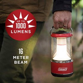 Coleman LED Lantern with BatteryGuard Technology, Water-Resistant 600L Lantern with 2 Light Modes,