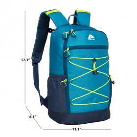 Ozark Trail 20.5 Liter Hiking, Camping, Travel, Lightweight Backpack, Fjord Blue, Unisex