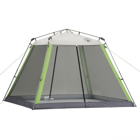 Coleman 10\'x10\' Slant Leg Instant Canopy Screen House (100 Sq. ft Coverage)