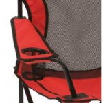 Coleman Broadband Mesh Quad Adult Camping Chair, Red