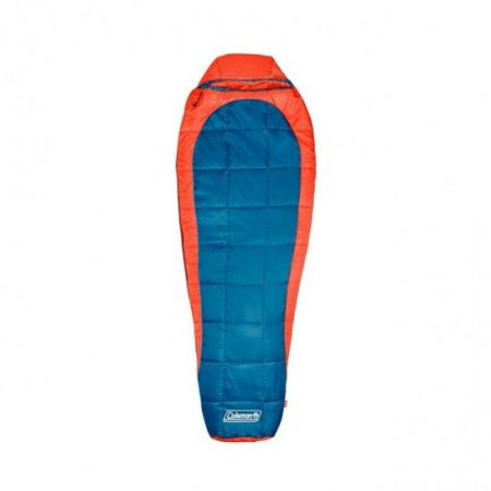 Coleman Kompact 25-Degree Cold Weather Mummy Adult Sleeping Bag, Tiger Lily, 32"x82"