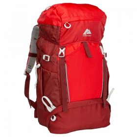 Ozark Trail 47 L Hydration Compatible, Hiking, Camping, Travel Backpack, Red, Unisex