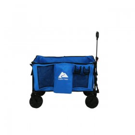 Ozark Trail All-Terrain Big Bucket Cart Wagon, Assm Height 27", Blue