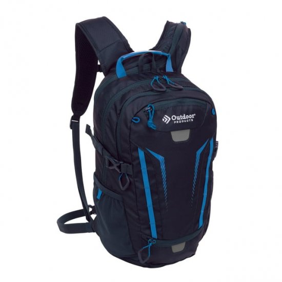 Outdoor Products Deluxe 17 Ltr Hydration Backpack, with 2-Liter Reservoir, Blue, Unisex