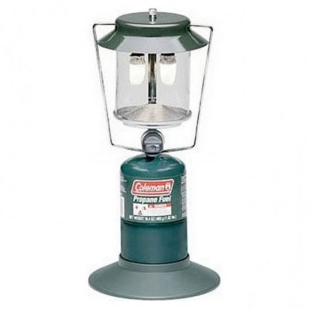 Coleman Two Mantle Compact Propane Gas Lantern for Outdoor Use