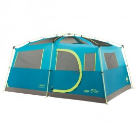 Coleman? 8-Person Tenaya Lake? Fast Pitch? Cabin Camping Tent with Closet, Light Blue