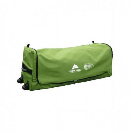 Ozark Trail 8-Person Family Cabin Tent 1 Room with Screen Porch, Green, Dimensions: 12'x11'x7', 45.86 lbs.