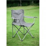 Ozark Trail Quad Folding Camp Chair 2 Pack,with Mesh Cup Holder