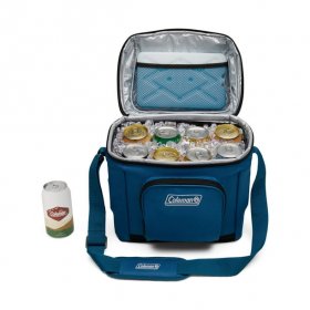 Coleman CHILLER 16 Can Insulated Soft Cooler Bag, Blue