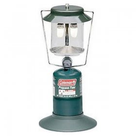 Coleman Two Mantle Compact Propane Gas Lantern for Outdoor Use