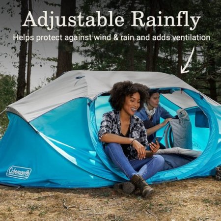 Coleman Pop-up 4-Person Camp Tent, Scuba