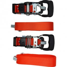 Ozark Trail 1.5" x15' Ratchet Tiedown 3,300 lbs. Break Strength with Combination Locks 2 Pack