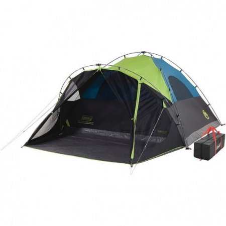 Coleman 6-Person Carlsbad? Dark Room? Dome Camping Tent with Screen Room, 2 Rooms, Green