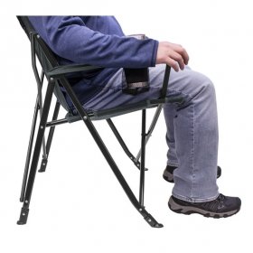 GCI Outdoor Comfort Pro Lightweight Folding Camping Chair, Heathered Pewter