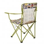 Ozark Trail Camp Chair, Green with Camping Patches, Adult, 5.07 Pounds