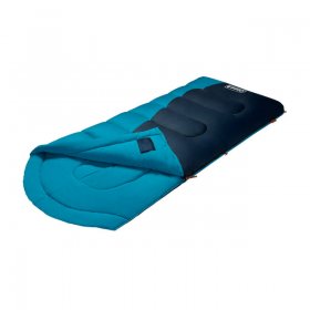 Coleman Montauk 40-Degree Warm Weather Semi-Rectangular Big and Tall Sleeping Bag, Blue, 84