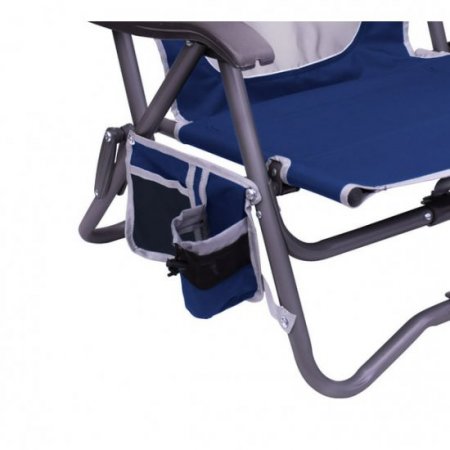 GCI Outdoor Bi-Fold Slim Compact Portable Sports Event Chair, Royal Blue