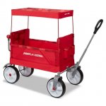 Radio Flyer, Beach & Boardwalk EZ Fold Wagon, Recycled Fabric, Red