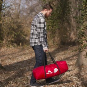 Ozark Trail 13' x 11' x 84" Screen House Tent with Two Large Entrances, Red, 16.7 lbs.