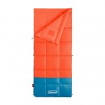 Coleman Kompact 40 Degree F Rectangle Sleeping Bag, Tiger Lily