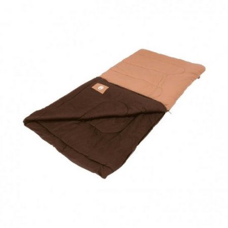 Coleman Dunnock 20-Degree Cold Weather Rectangular Big and Tall Sleeping Bag, Tan, 39"x81"