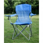 Ozark Trail Basic Mesh Chair, Blue, Adult