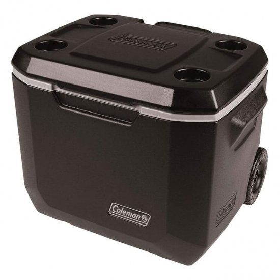 Coleman Xtreme 50 Quart 5-Day Hard Cooler with Wheels and Have-A-Seat Lid