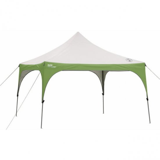 Coleman 12\' x 12\' Outdoor Canopy Sun Shelter Tent with Instant Setup, Green