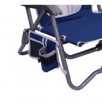 GCI Outdoor Bi-Fold Slim Compact Portable Sports Event Chair, Royal Blue