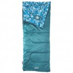 Coleman 45-Degree Cool Weather Rectangular Youth Sleeping Bag, Teal