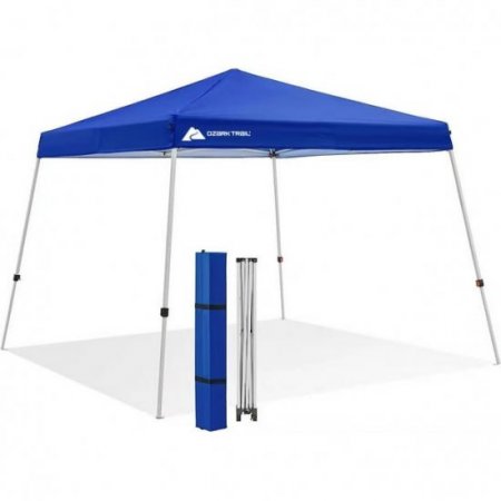 Ozark Trail Instant Slant Leg Canopy, Blue, 10 ft x 10 ft