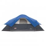 Coleman Red Canyon 8 Person 17 x 10 Foot Outdoor Family Camping Tent, Blue