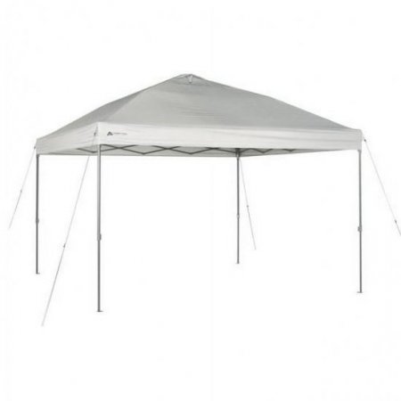 Ozark Trail 12' x 12' Straight Leg Instant Canopy, Dark Gray / Gazebo Shelter (144 sq.ft Coverage)