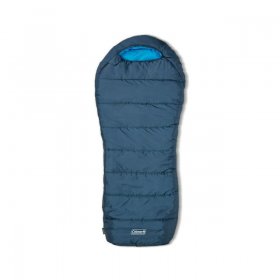 Coleman Tidelands 30-Degree Cold Weather Mummy Big and Tall Sleeping Bag, Blue