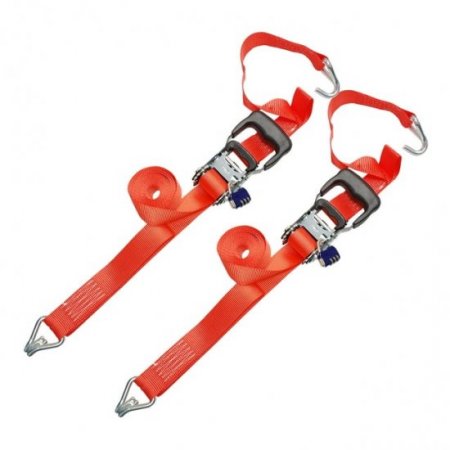 Ozark Trail 1.5" x15' Ratchet Tiedown 3,300 lbs. Break Strength with Combination Locks 2 Pack