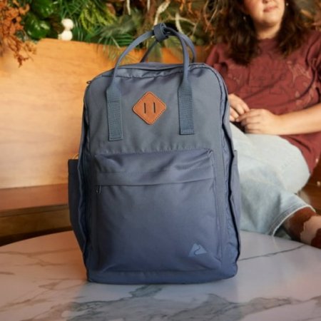 Ozark Trail Dual-Carry Backpack, Blue Indigo, Adult, Teen, Everyday, Polyester