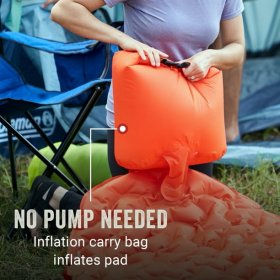 Coleman Kompact Premium Inflatable Camp Pad, Tiger Lily