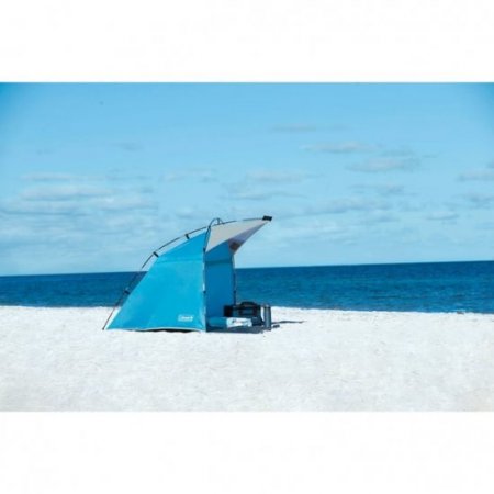 Coleman Skyshade Small Compact Beach Shade, Caribbean Sea Blue