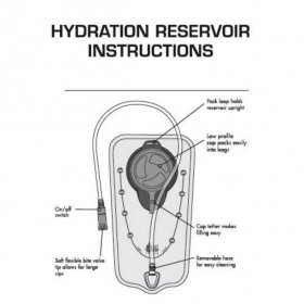 Outdoor Products, Cyclone 2 Ltr Hydration Reservoir, Charcoal, 2 Liter Capacity