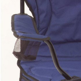 Coleman Adult Camping Chair with Built-In 4-Can Cooler, Blue